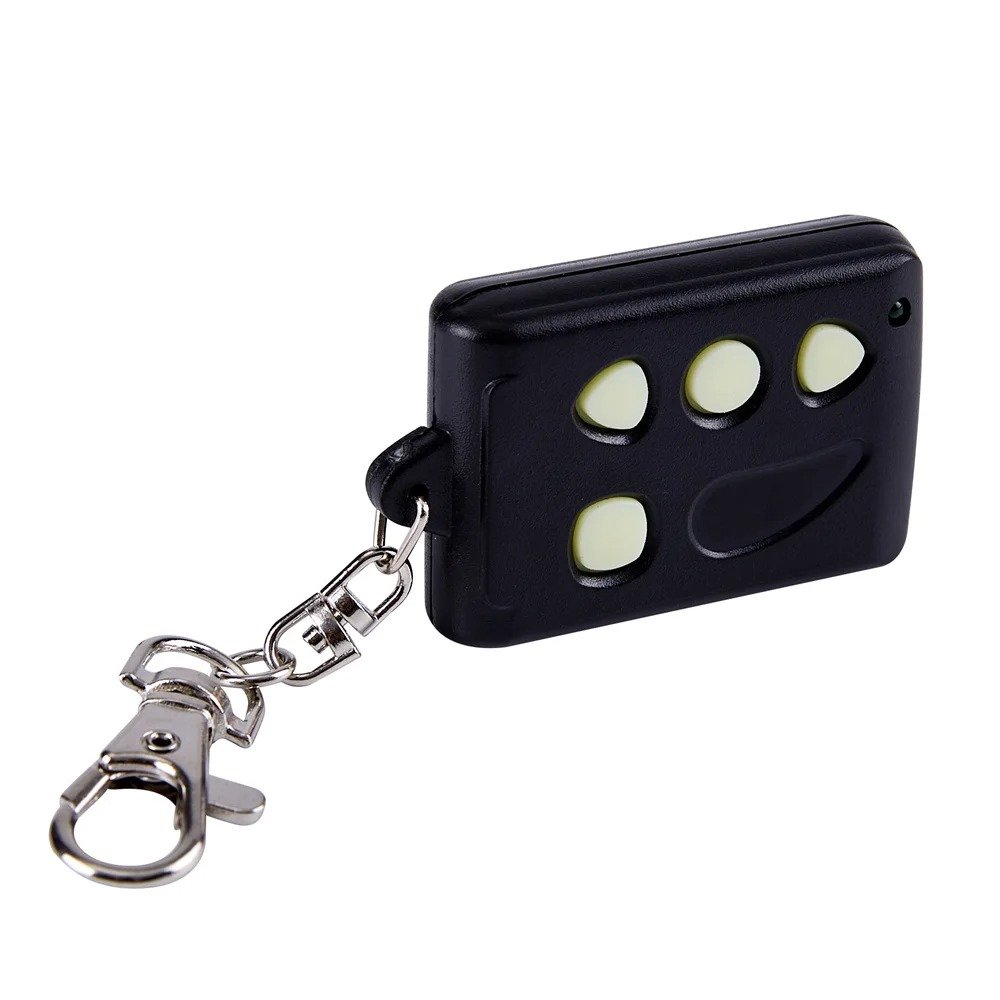 Mando de garaje de cuatro botones con llavero