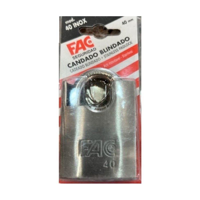 Candado FAC Blindado 40MM Inox