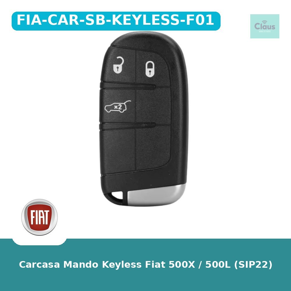 Carcasa Mando Keyless Fiat 500X / 500L (SIP22)
