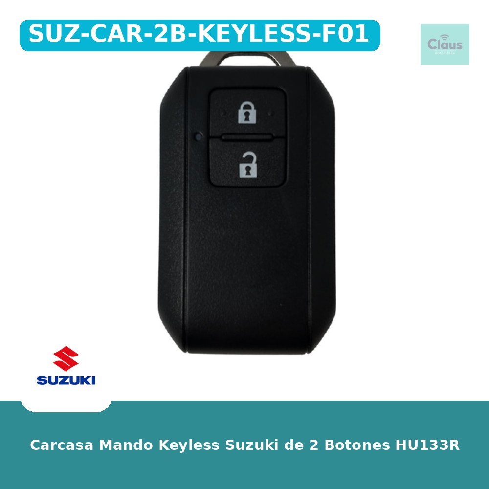 Carcasa Mando Keyless Suzuki de 2 Botones HU133R