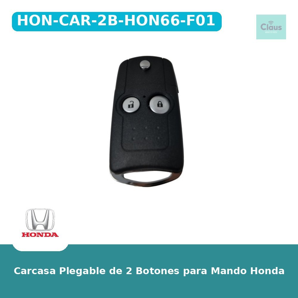 Carcasa Plegable de 2 Botones para Mando Honda