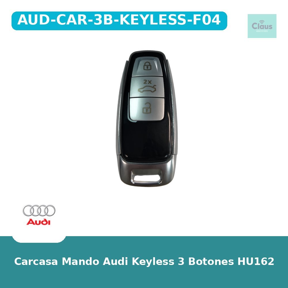Carcasa Mando Audi Keyless 3 Botones HU162 - modelo F04
