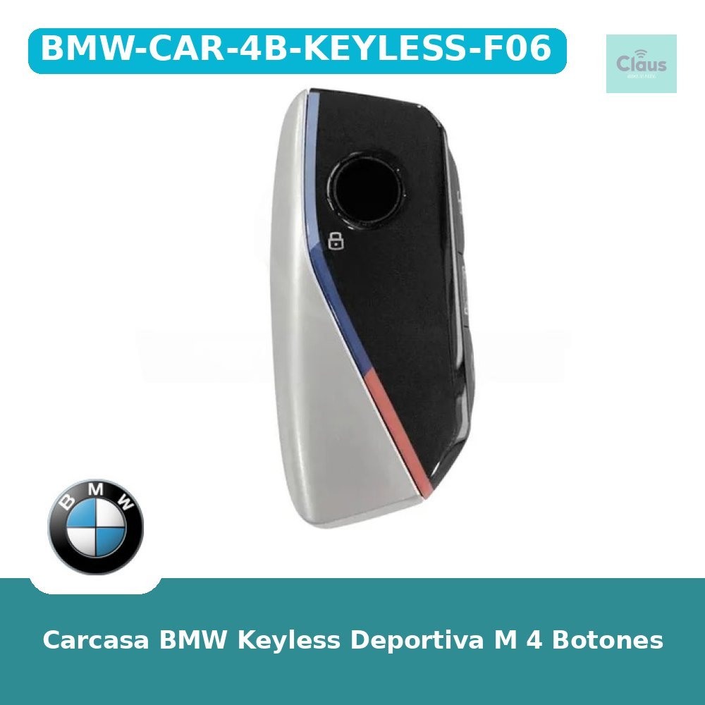 Carcasa BMW Keyless Deportiva M 4 Botones