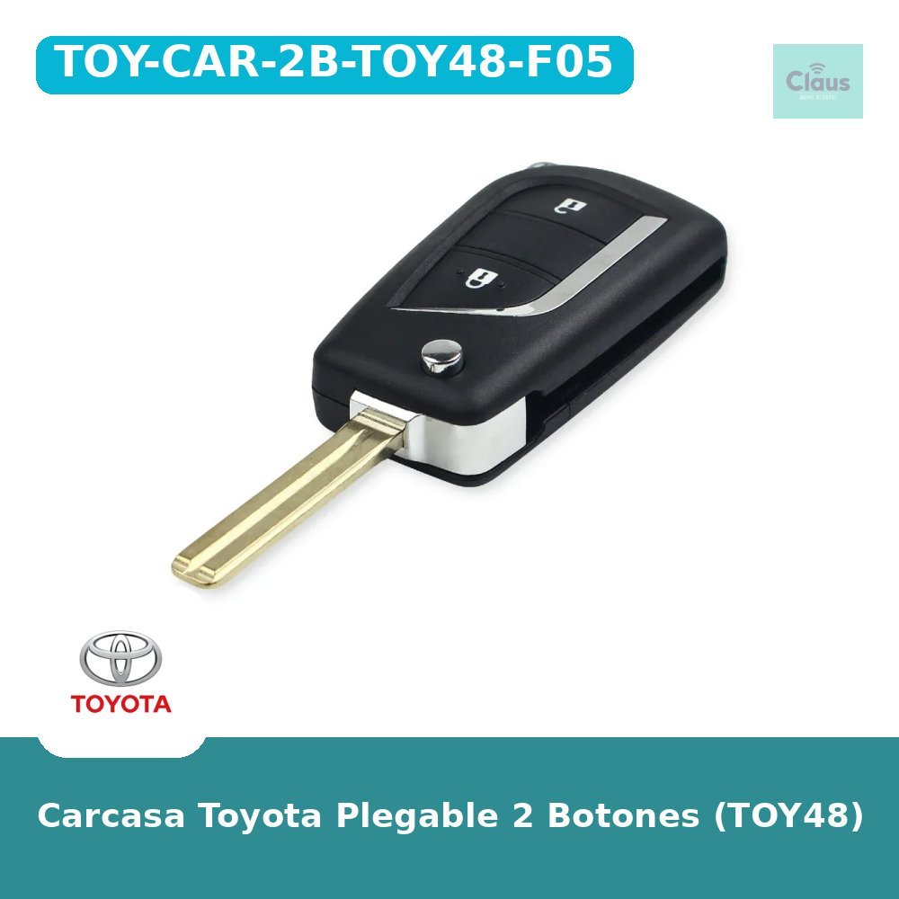 Carcasa Toyota Plegable 2 Botones (TOY48)