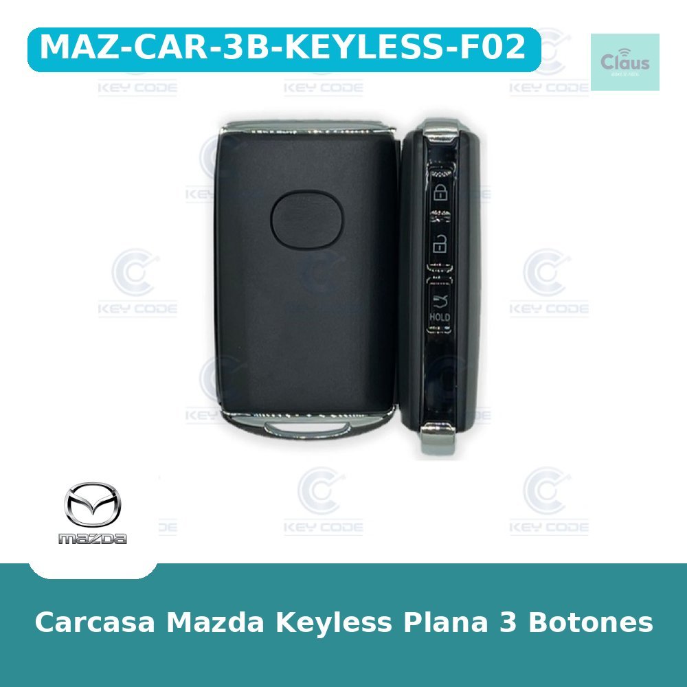 Carcasa Mazda Keyless Plana 3 Botones