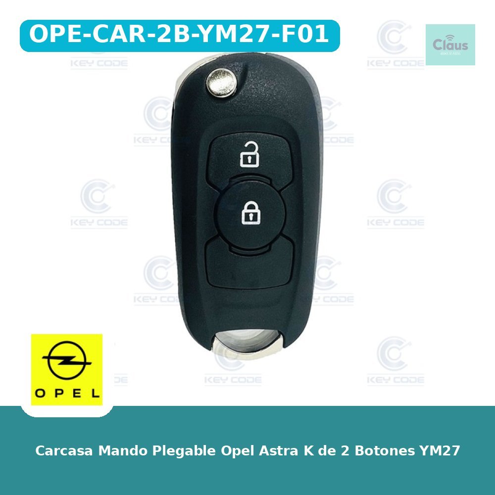 Carcasa Mando Plegable Opel Astra K de 2 Botones YM27