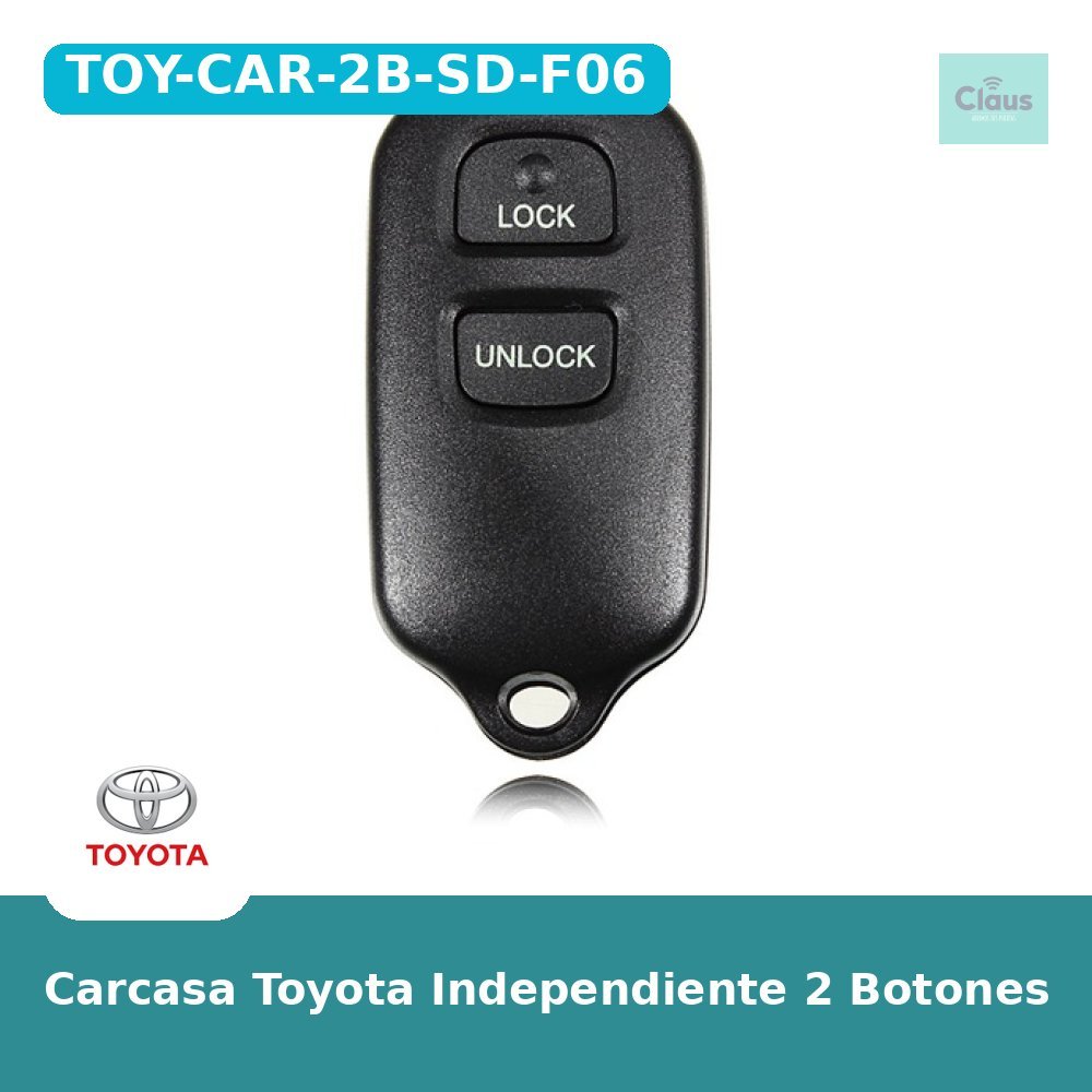 Carcasa Toyota Independiente 2 Botones