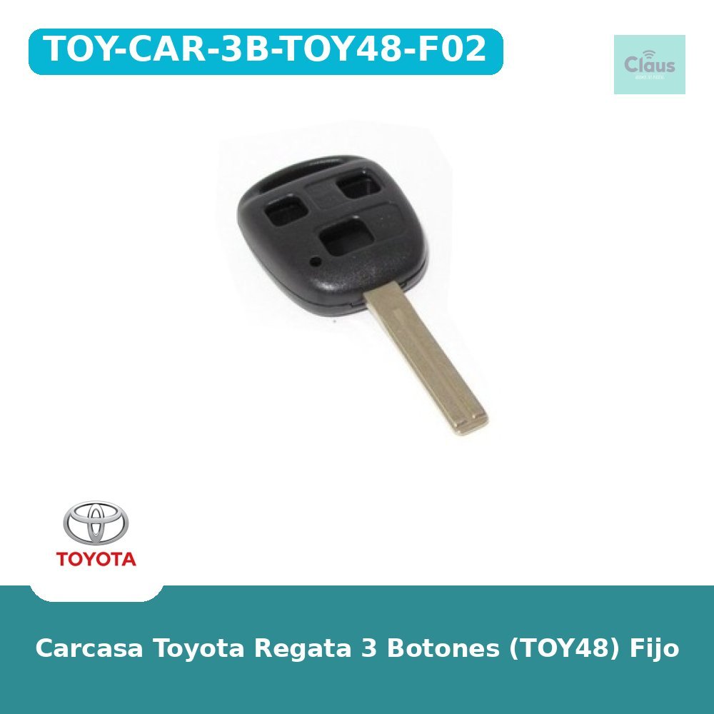 Carcasa Toyota Regata 3 Botones (TOY48) Fijo