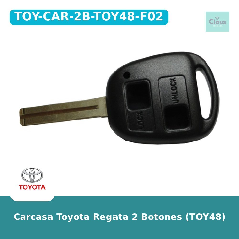 Carcasa Toyota Regata 2 Botones (TOY48)