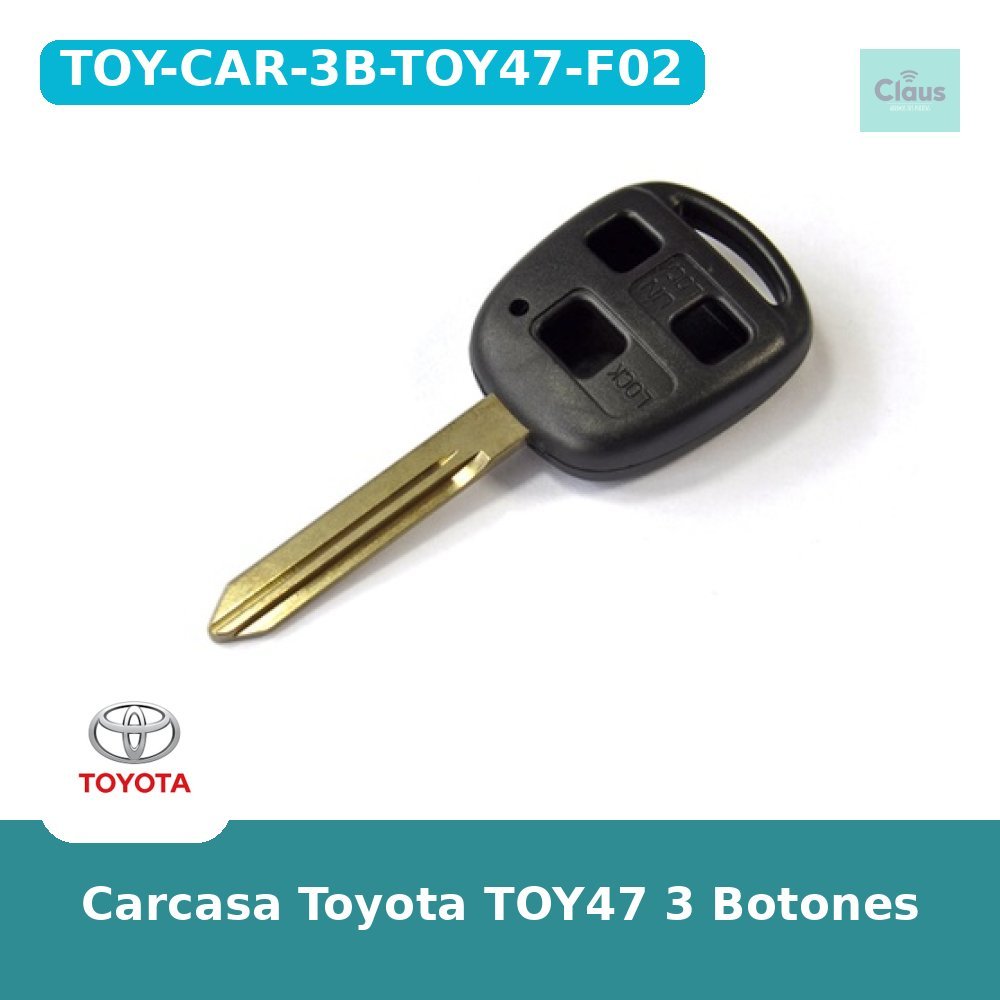 Carcasa Toyota TOY47 3 Botones