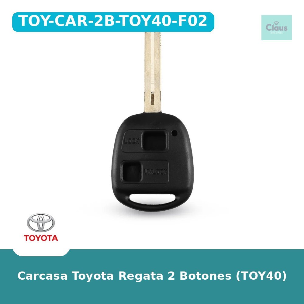 Carcasa Toyota Regata 2 Botones (TOY40)