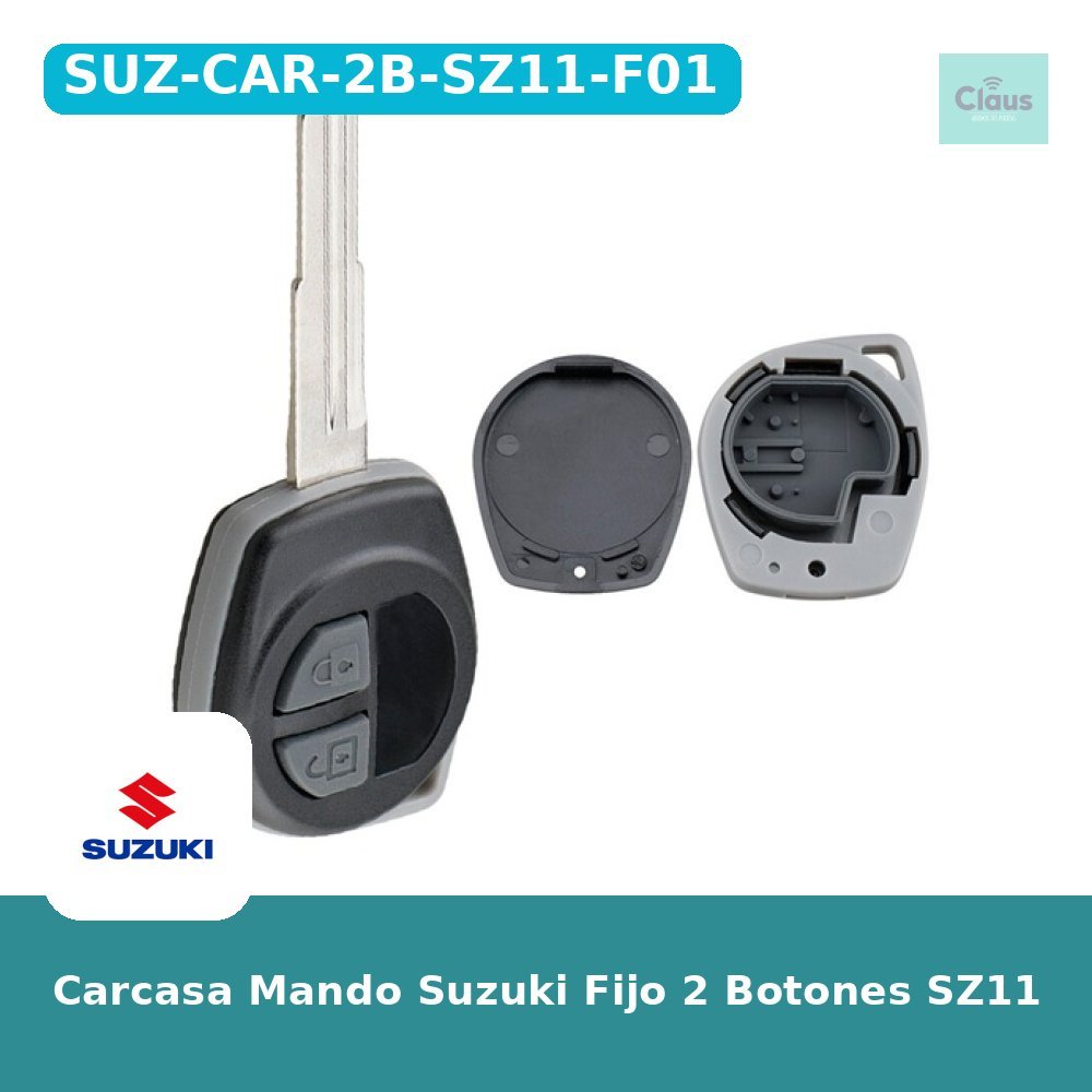 Carcasa Mando Suzuki Fijo 2 Botones SZ11