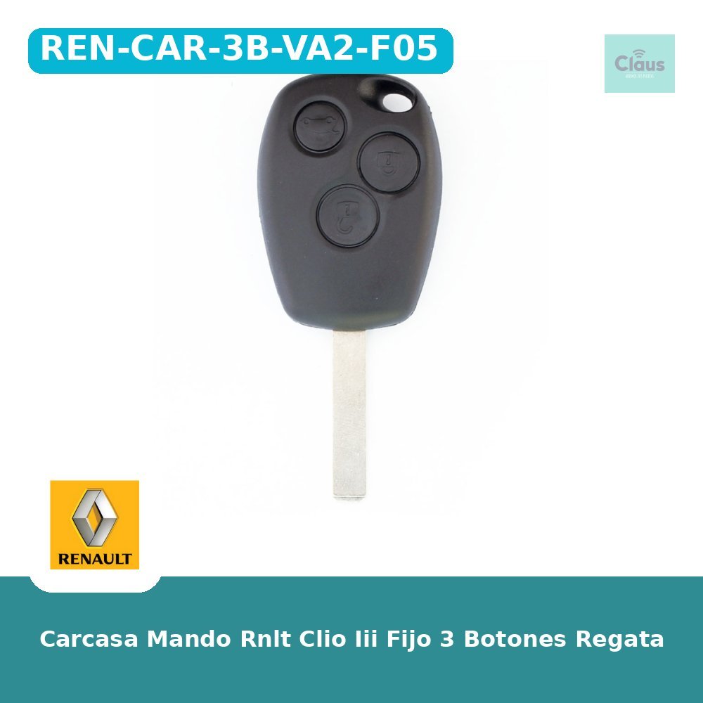 Carcasa Mando Rnlt Clio Iii Fijo 3 Botones Regata