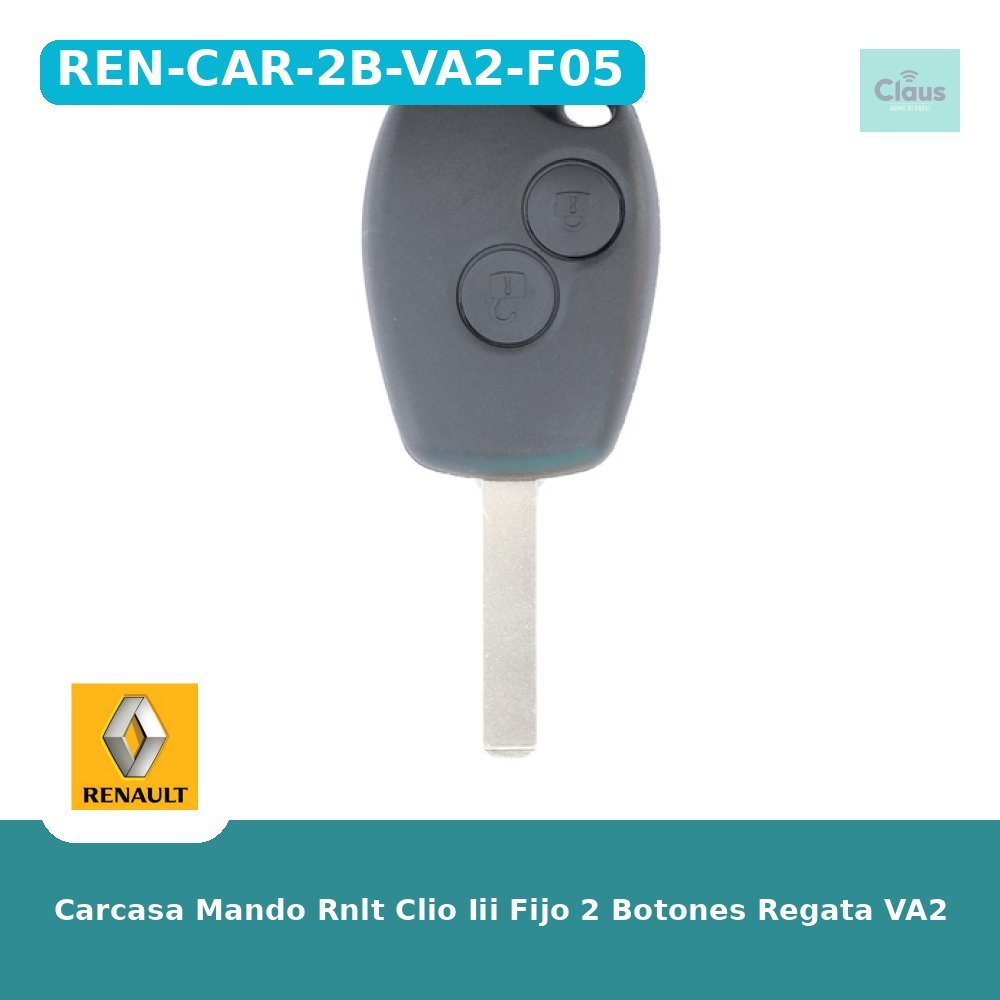 Carcasa Mando Rnlt Clio Iii Fijo 2 Botones Regata VA2