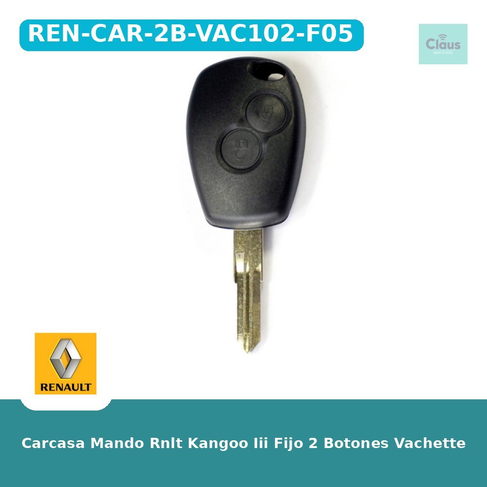 Carcasa Mando Rnlt Kangoo Iii Fijo 2 Botones Vachette