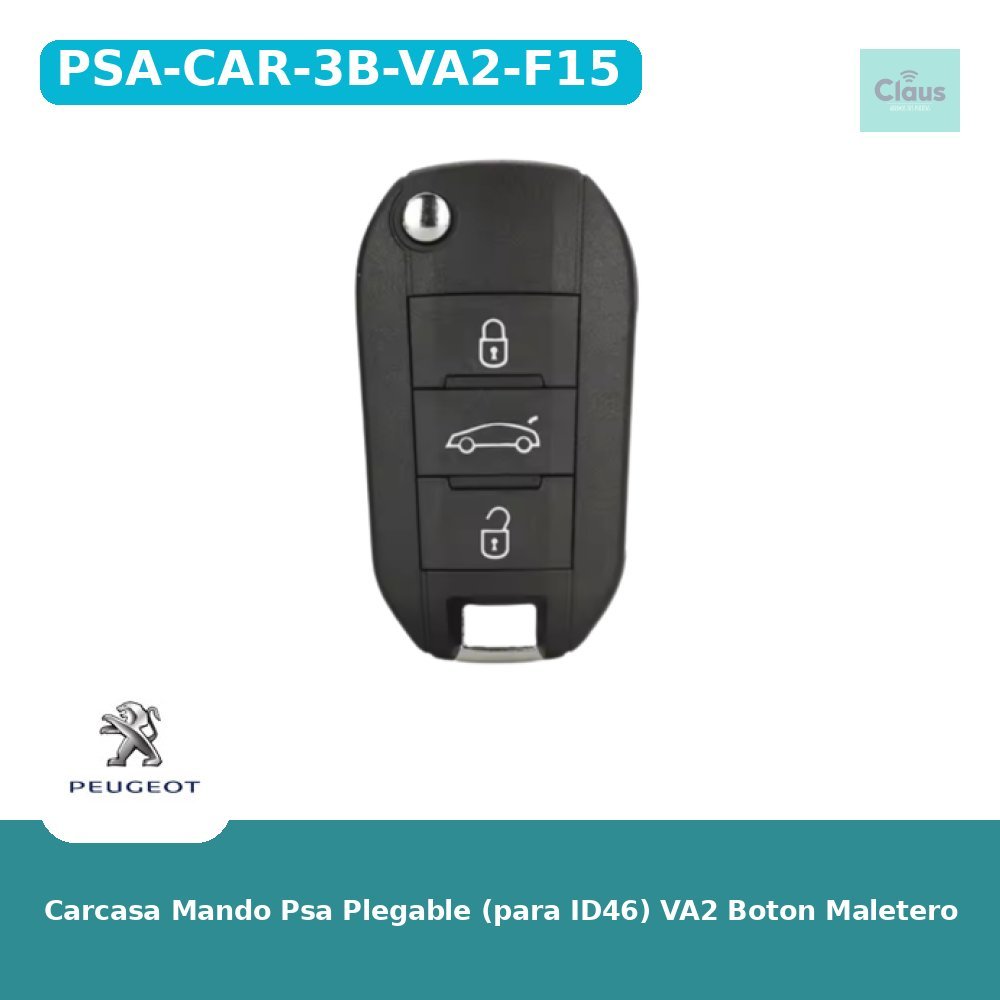 Carcasa Mando Psa Plegable (para ID46) VA2 Boton Maletero