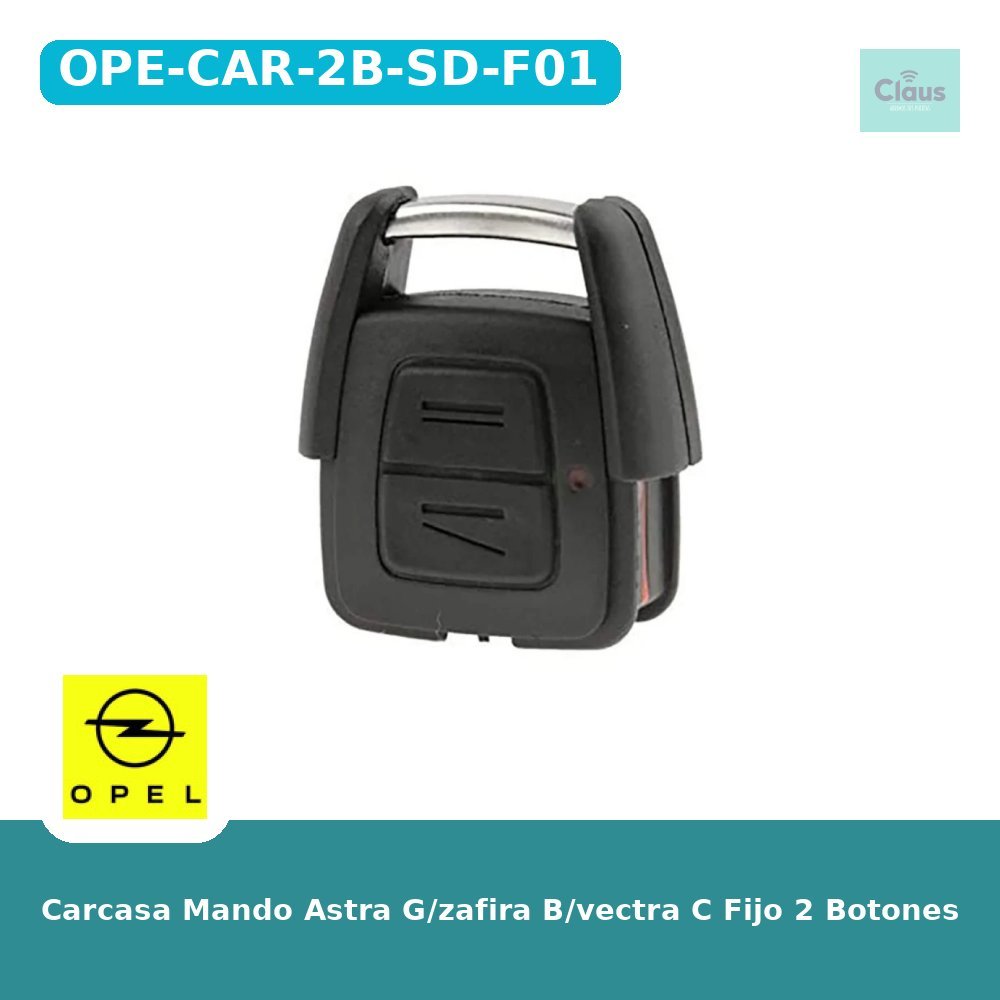 Carcasa Mando Astra G/zafira B/vectra C Fijo 2 Botones