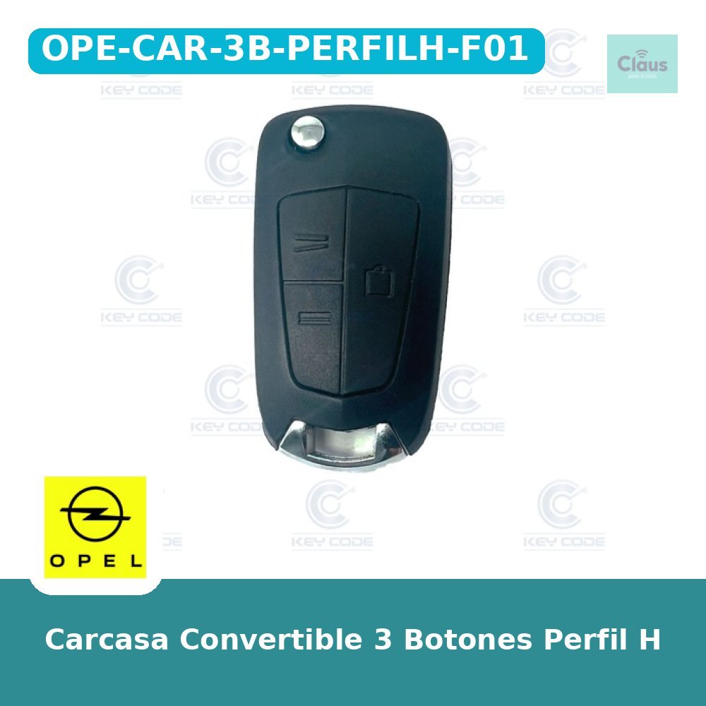 Carcasa Convertible 3 Botones Perfil H
