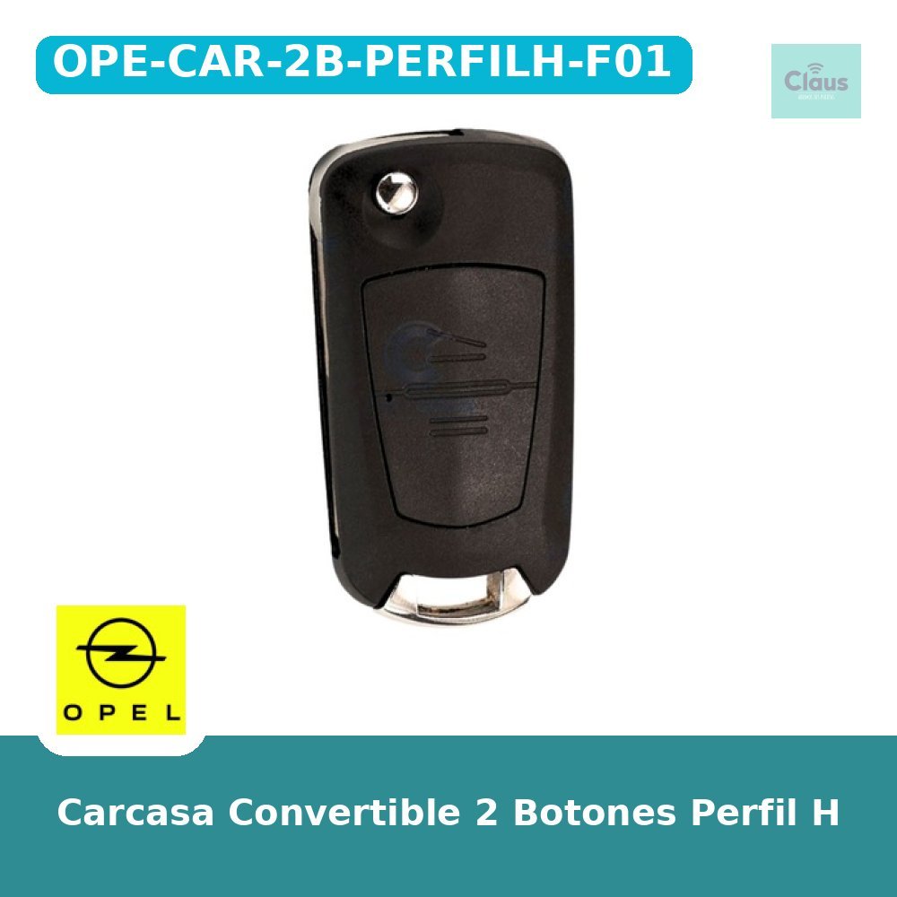 Carcasa Convertible 2 Botones Perfil H