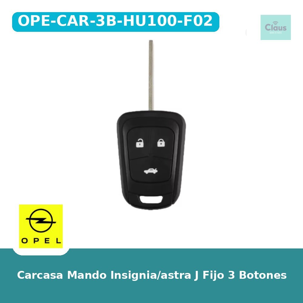 Carcasa Mando Insignia/astra J Fijo 3 Botones