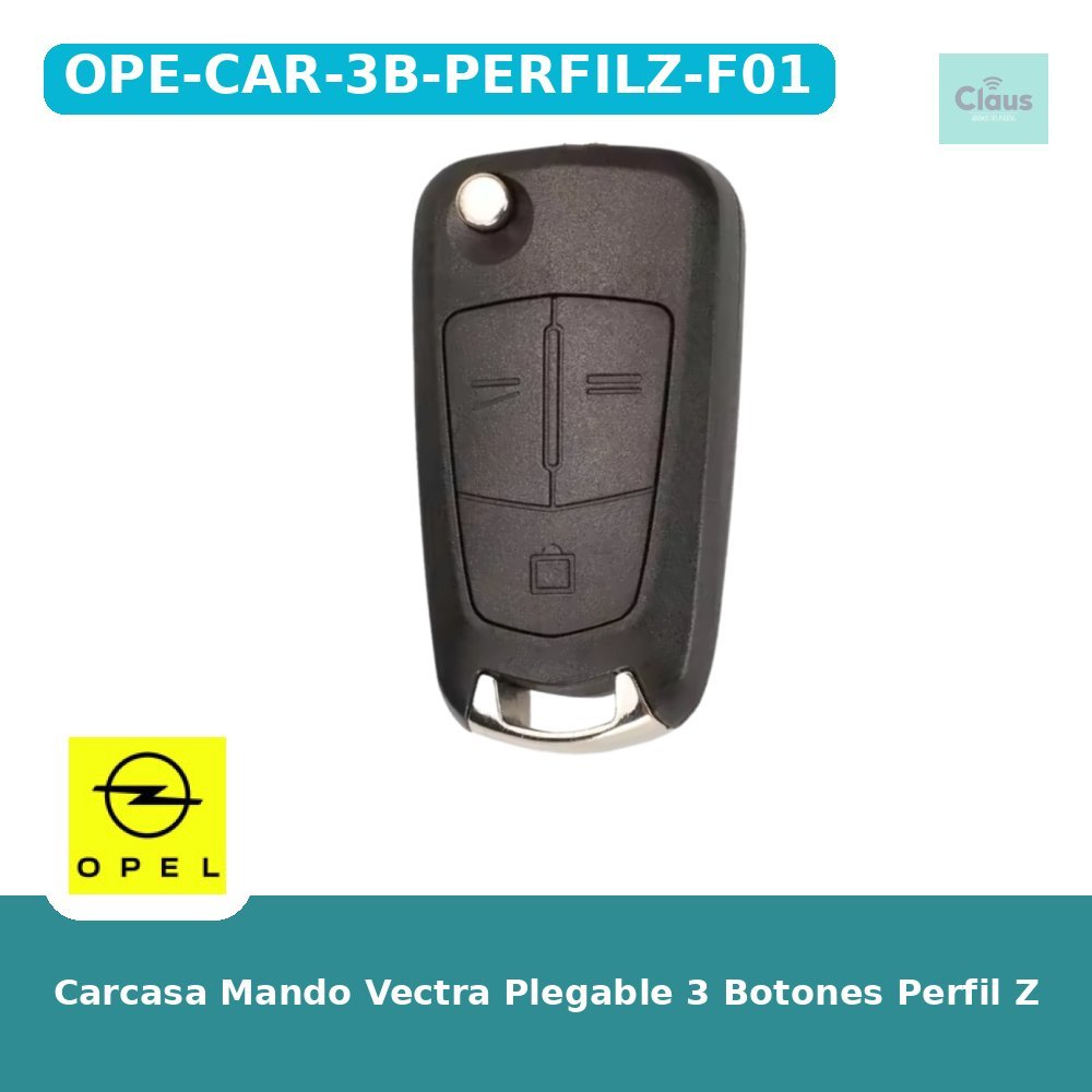 Carcasa Mando Vectra Plegable 3 Botones Perfil Z