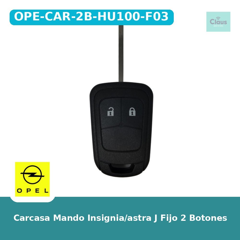 Carcasa Mando Insignia/astra J Fijo 2 Botones
