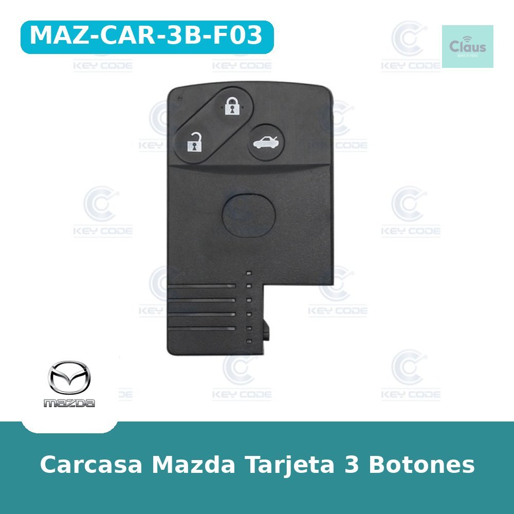 Carcasa Mazda Tarjeta 3 Botones