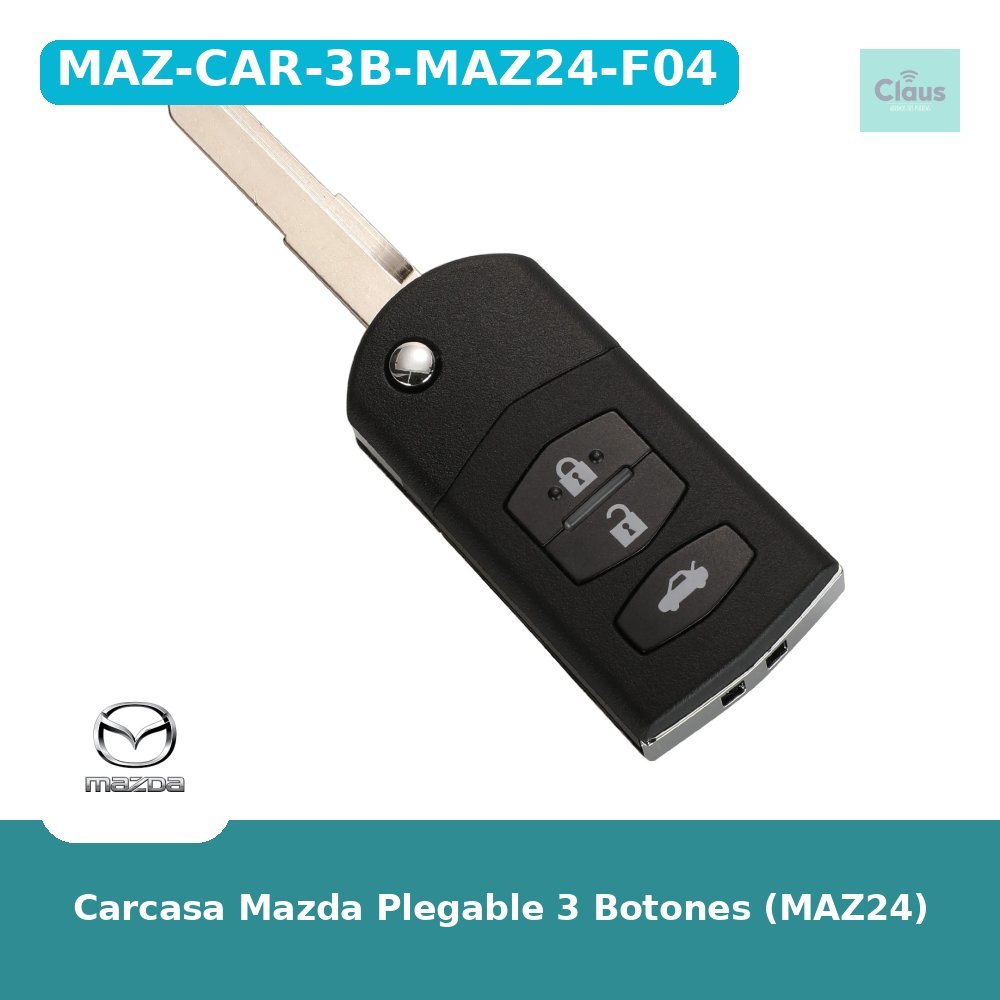 Carcasa Mazda Plegable 3 Botones (MAZ24)
