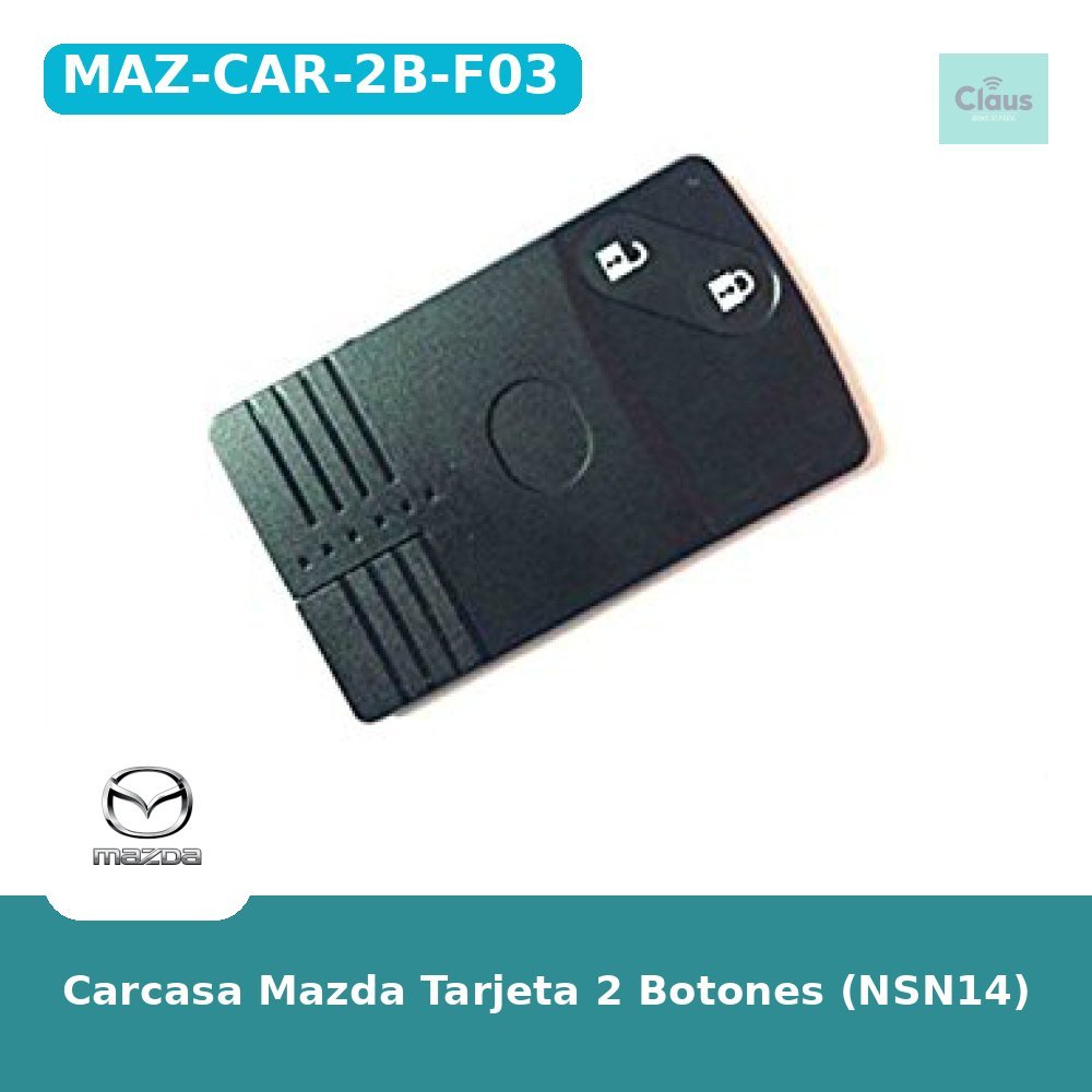 Carcasa Mazda Tarjeta 2 Botones (NSN14)