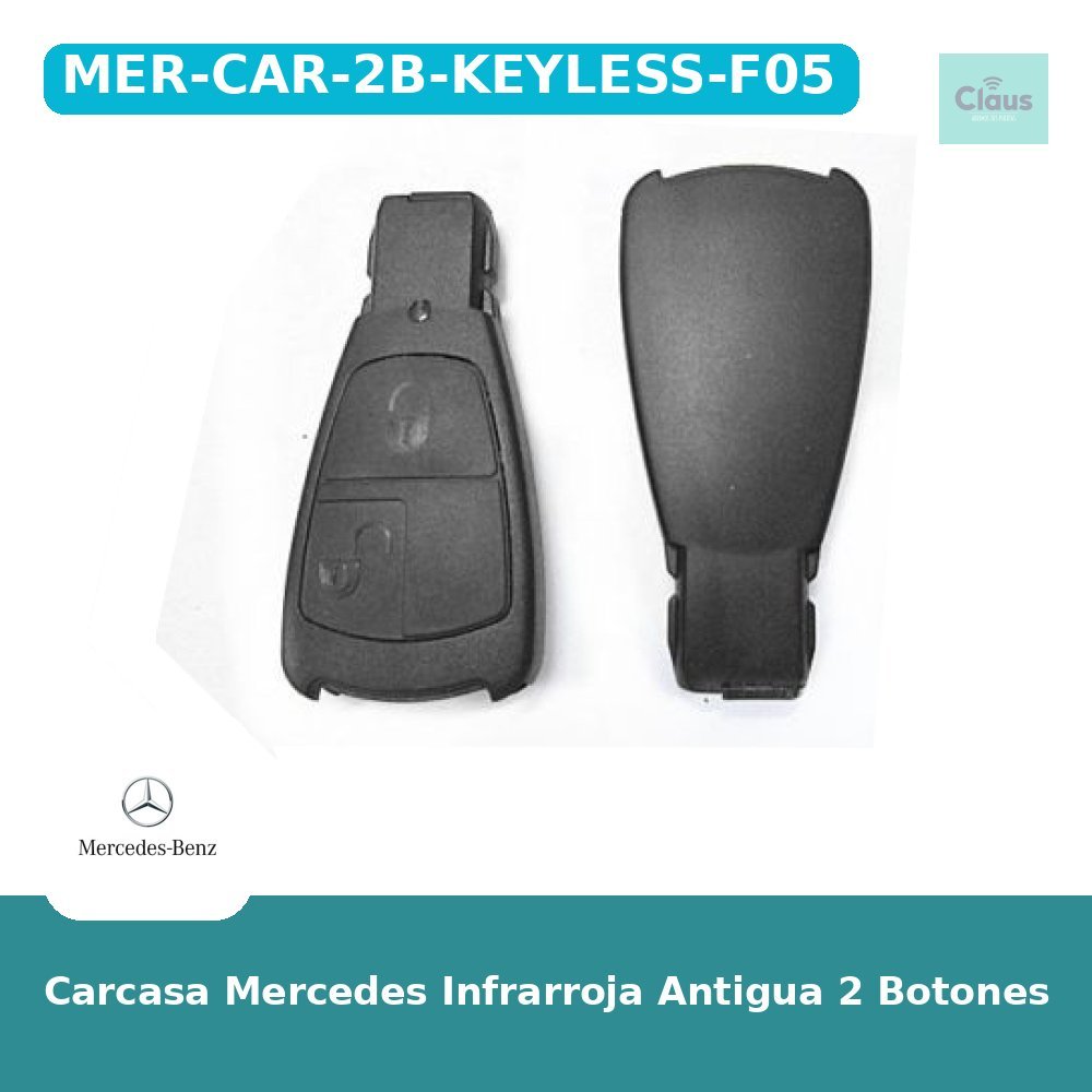 Carcasa Mercedes Infrarroja Antigua 2 Botones