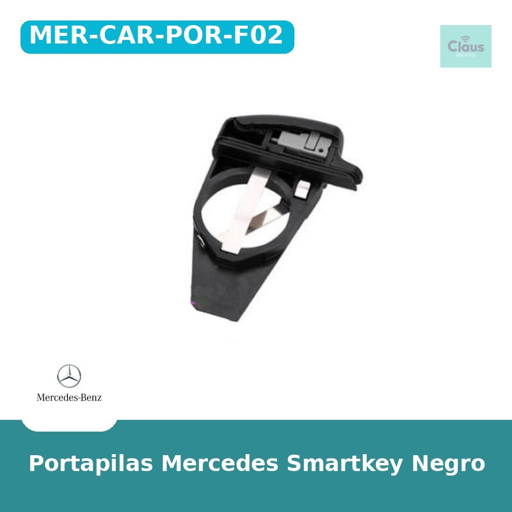 Portapilas Mercedes Smartkey Negro