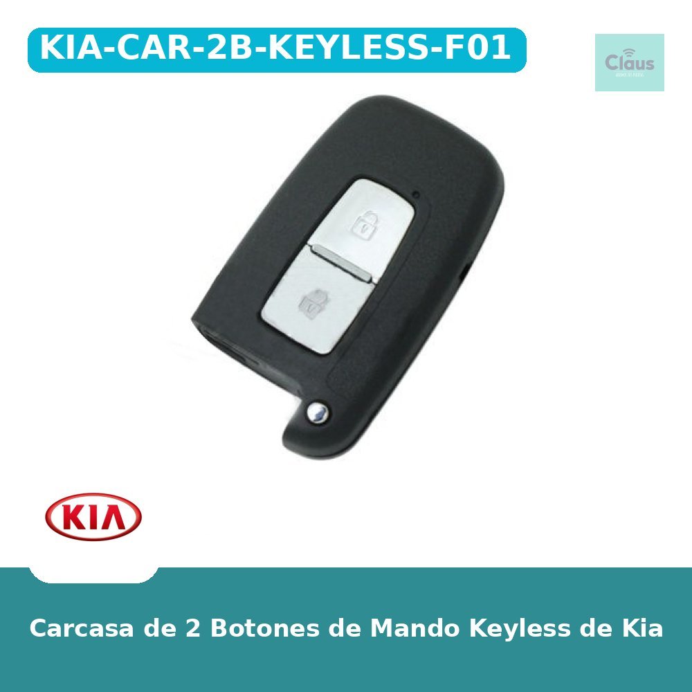Carcasa de 2 Botones de Mando Keyless de Kia