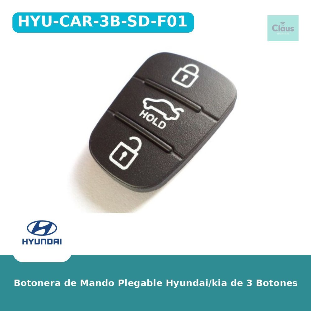 Botonera de Mando Plegable Hyundai/kia de 3 Botones