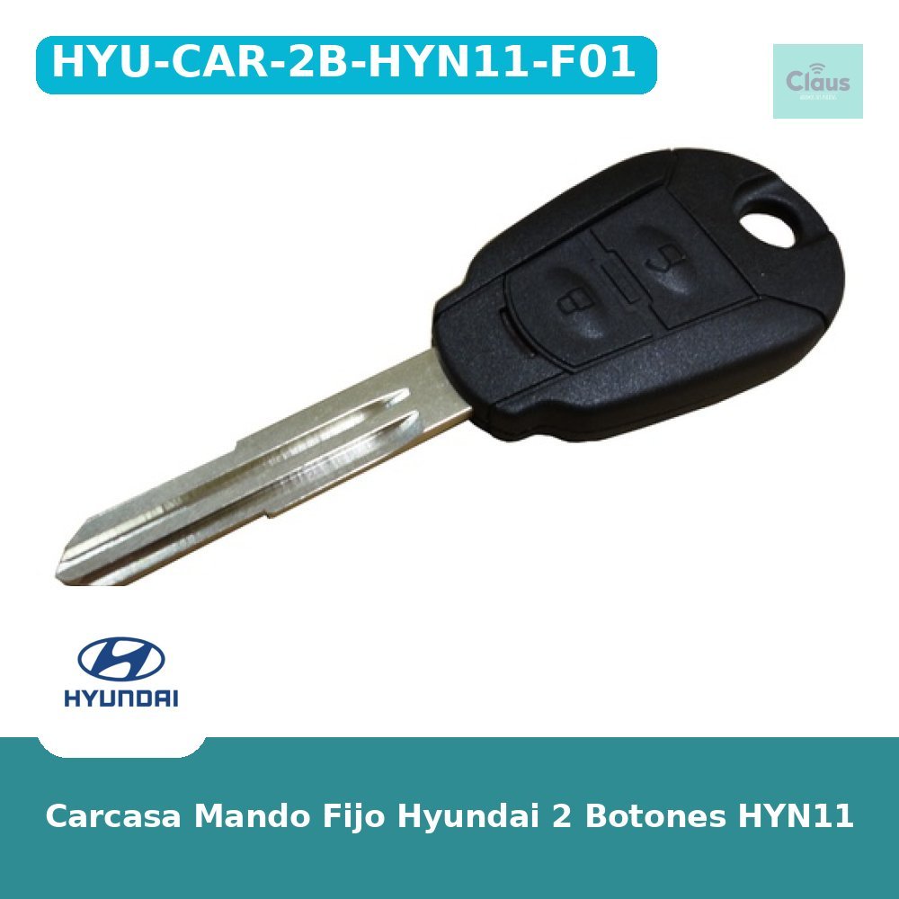 Carcasa Mando Fijo Hyundai 2 Botones HYN11