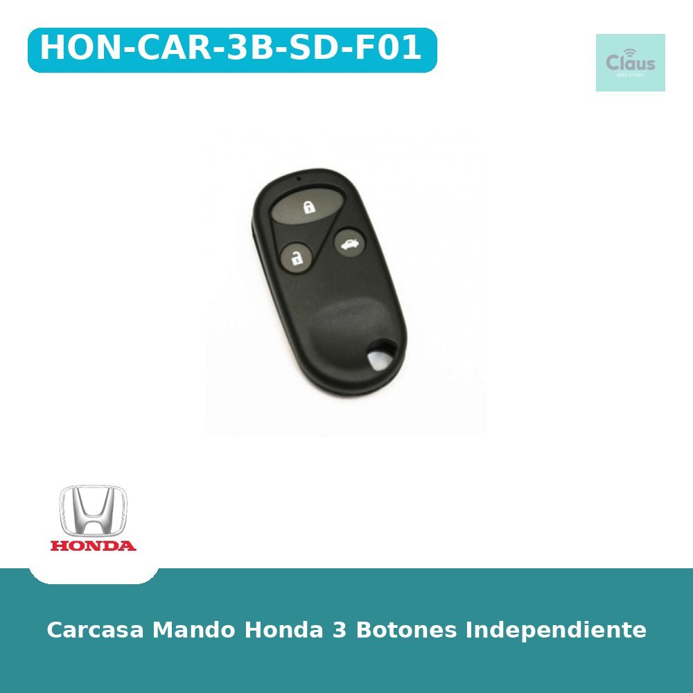 Carcasa Mando Honda 3 Botones Independiente
