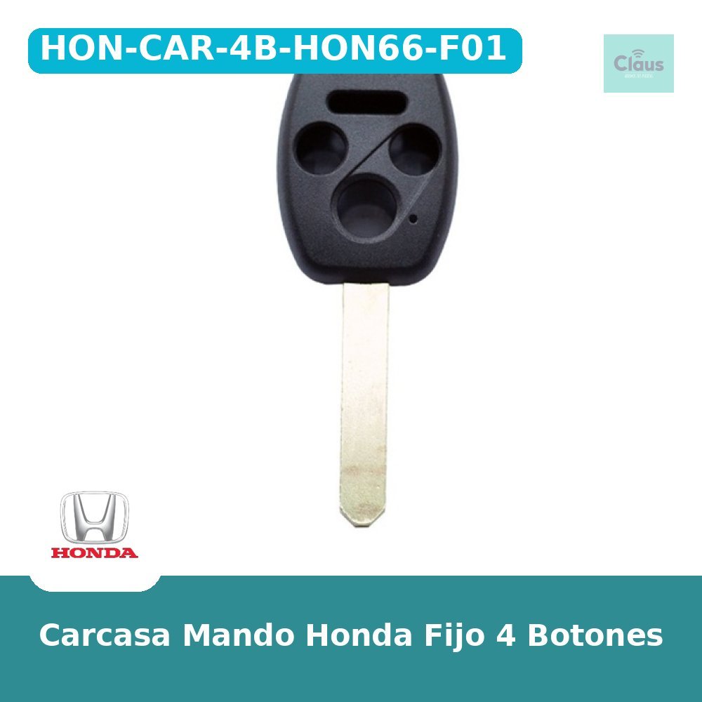 Carcasa Mando Honda Fijo 4 Botones