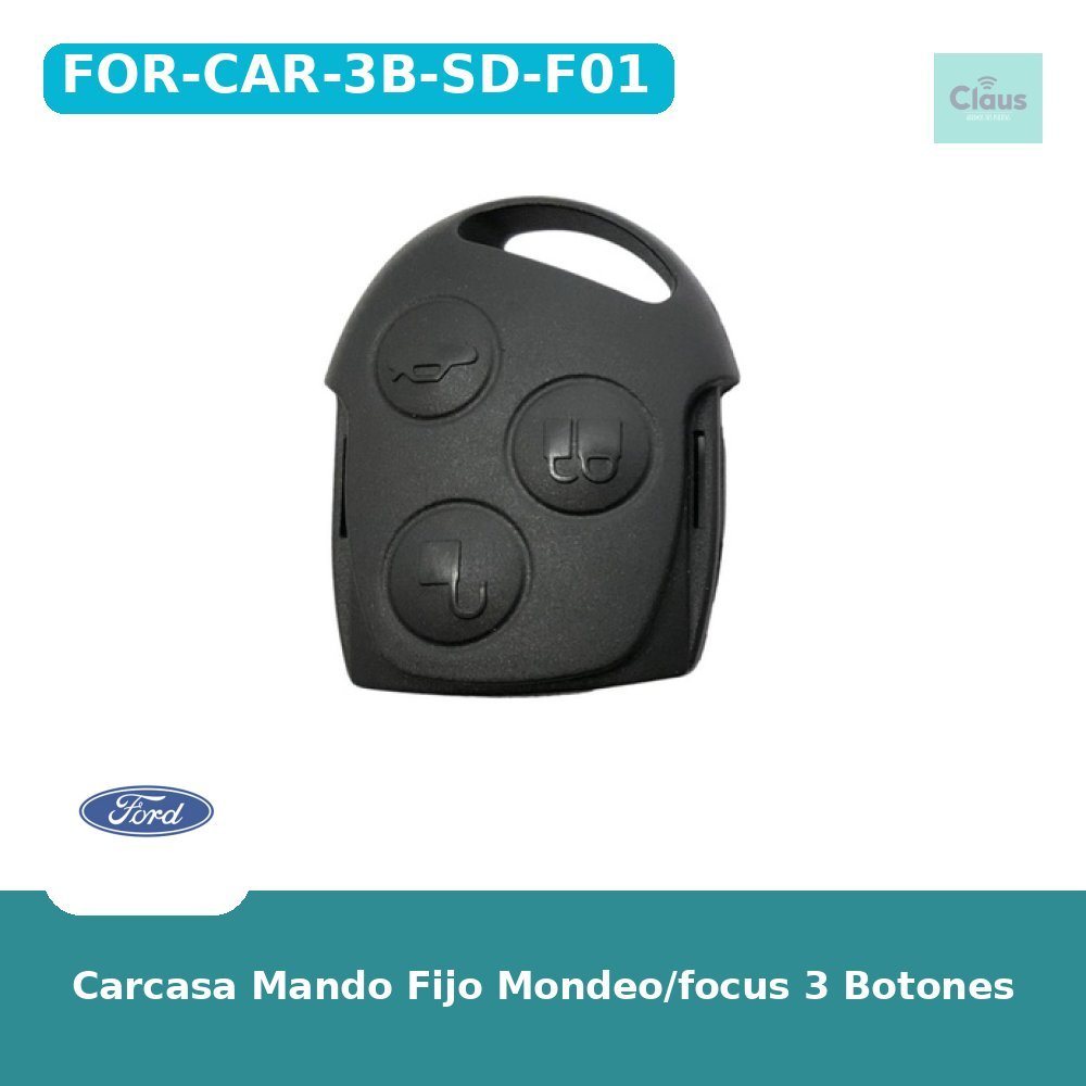 Carcasa Mando Fijo Mondeo/focus 3 Botones