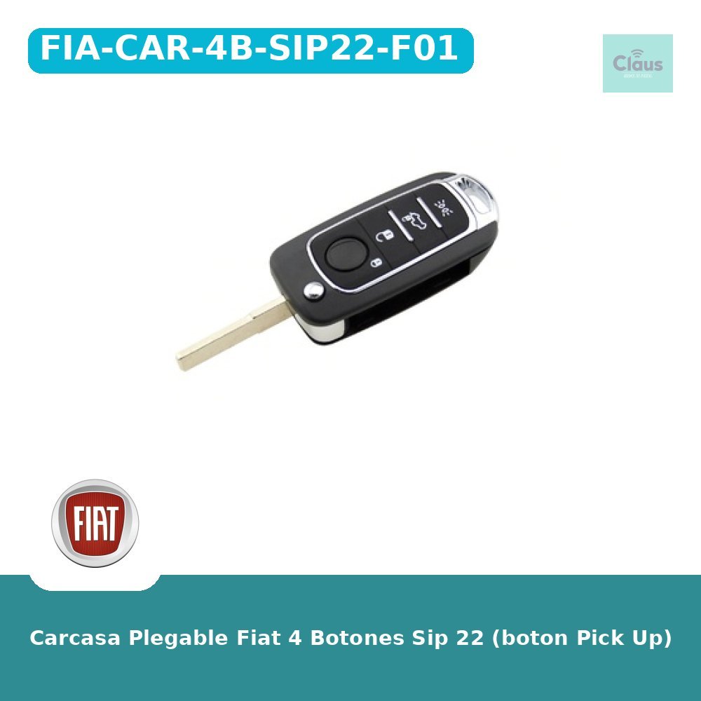 Carcasa Plegable Fiat 4 Botones Sip 22 (boton Pick Up)