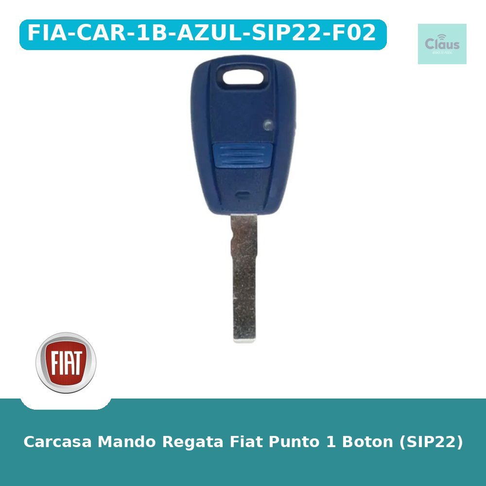 Carcasa Mando Regata Fiat Punto 1 Boton (SIP22)