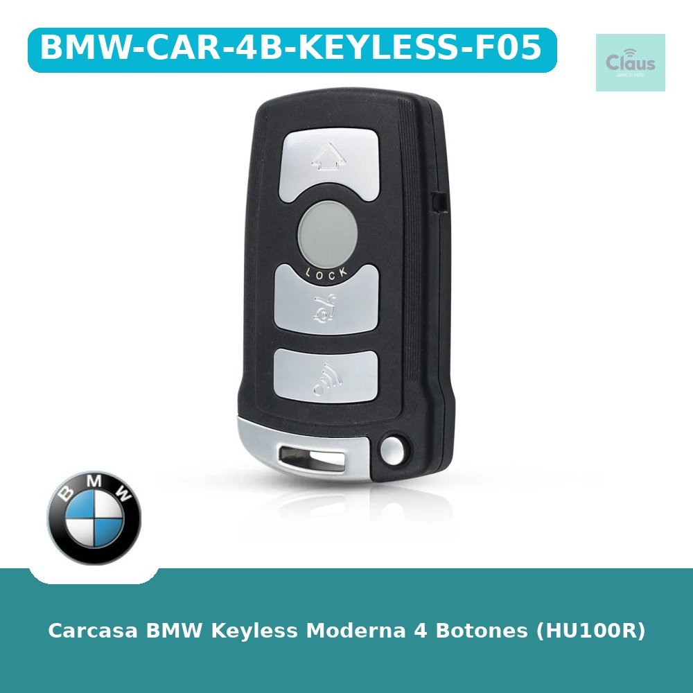 Carcasa BMW Keyless Moderna 4 Botones (HU100R)