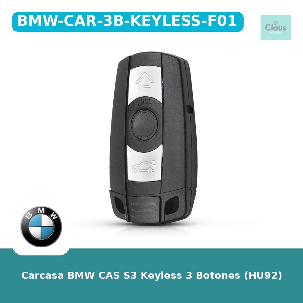 Carcasa BMW CAS S3 Keyless 3 Botones (HU92)