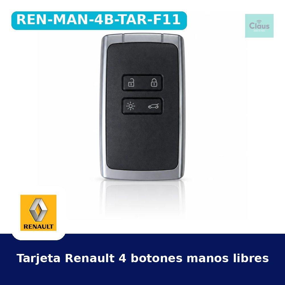 Tarjeta Renault 4 botones manos libres