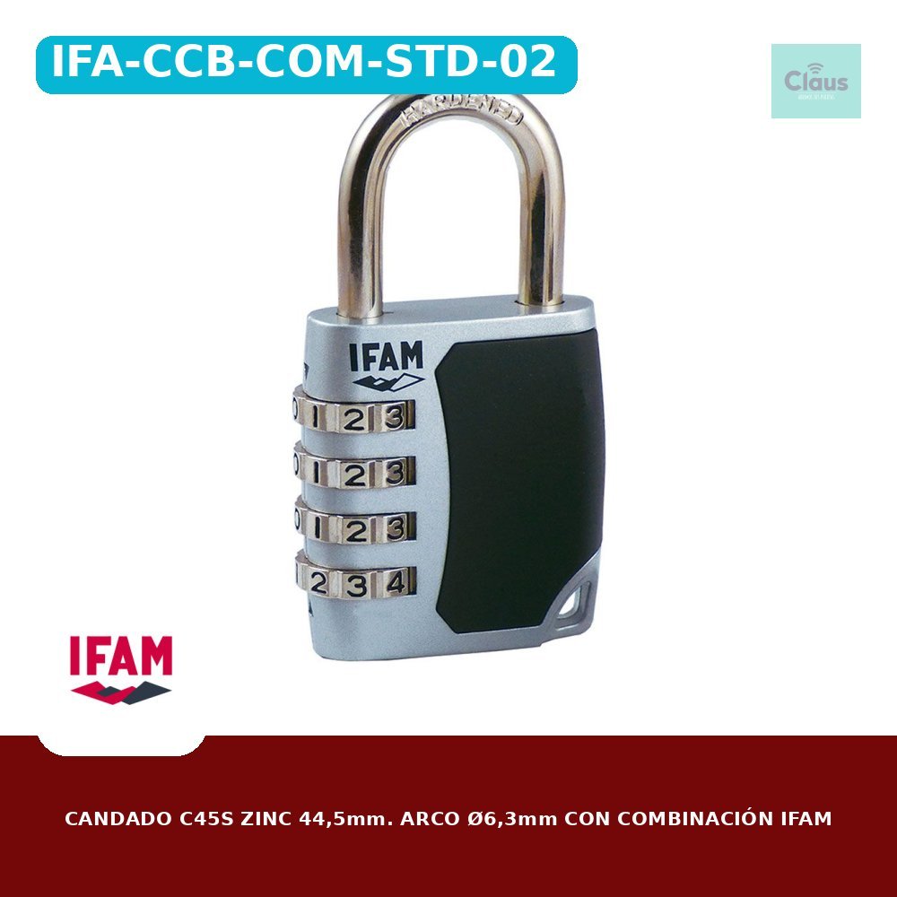 Candado Ifam de Zinc con Combinación Serie C