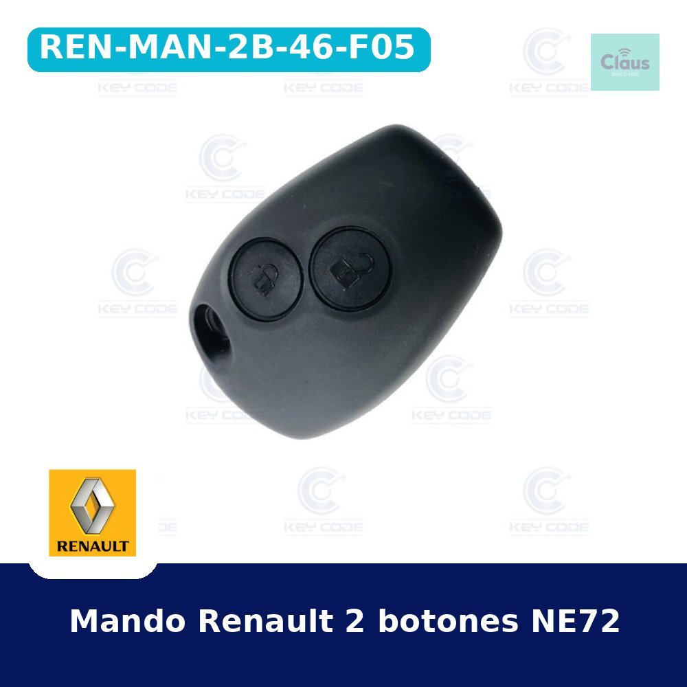 Mando Renault 2 botones NE72