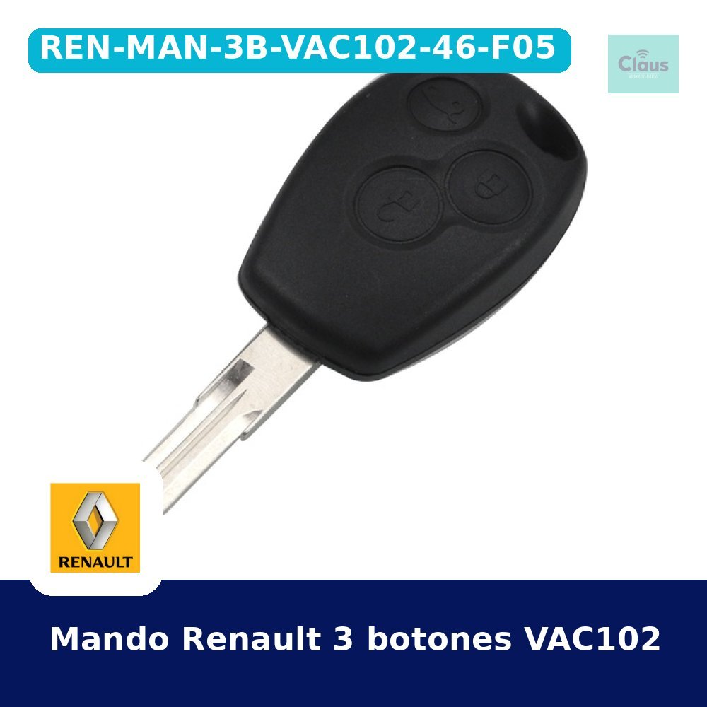 Mando Renault 3 botones VAC102