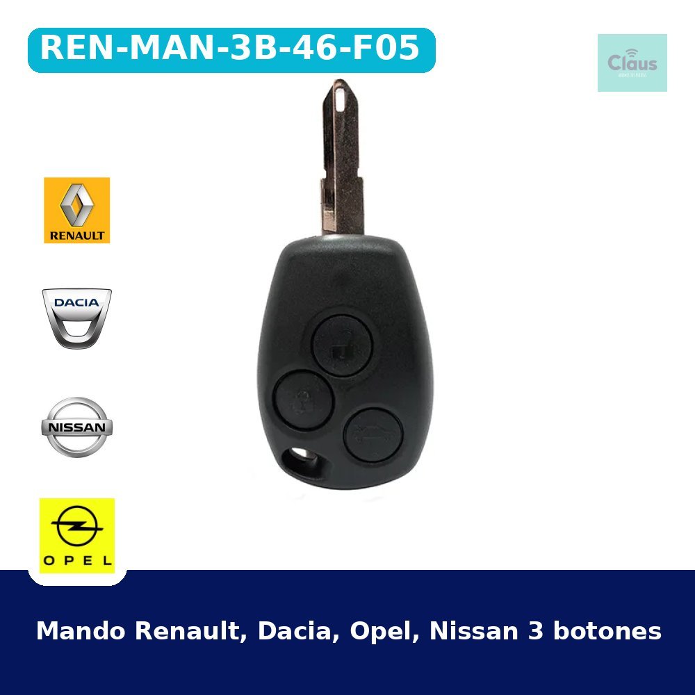 Mando Renault, Dacia, Opel, Nissan 3 botones