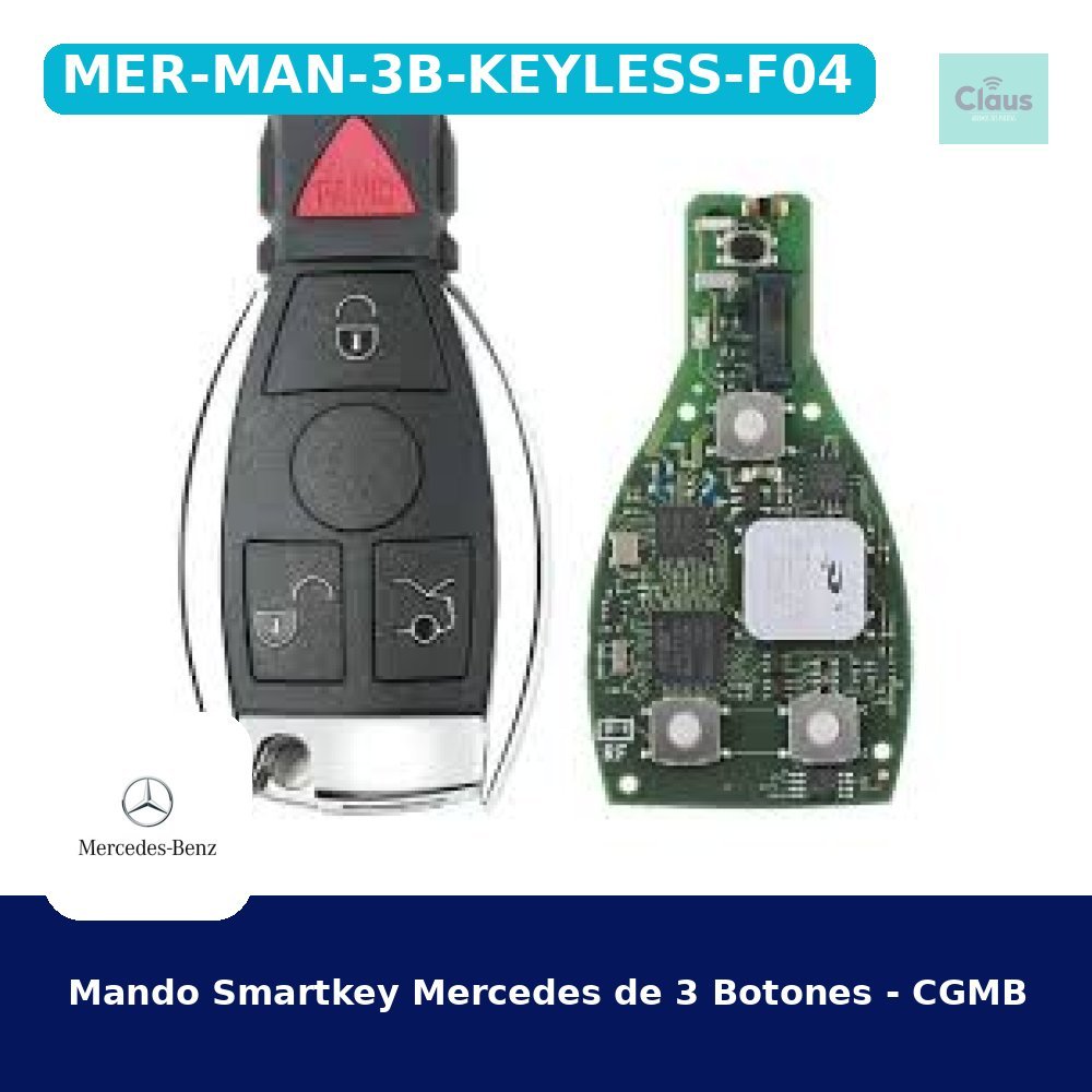 Mando Smartkey Mercedes de 3 Botones - CGMB