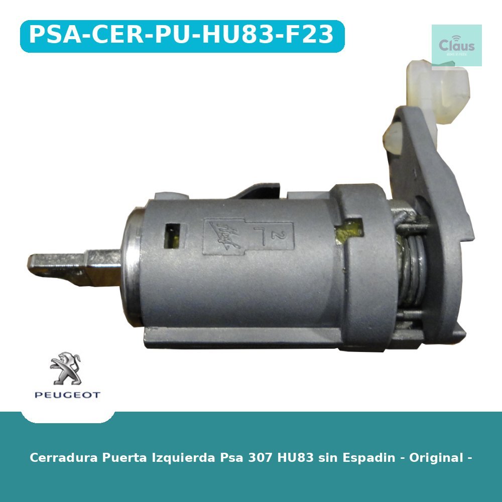 Cerradura Puerta Izquierda Psa 307 HU83 sin Espadin - Original -