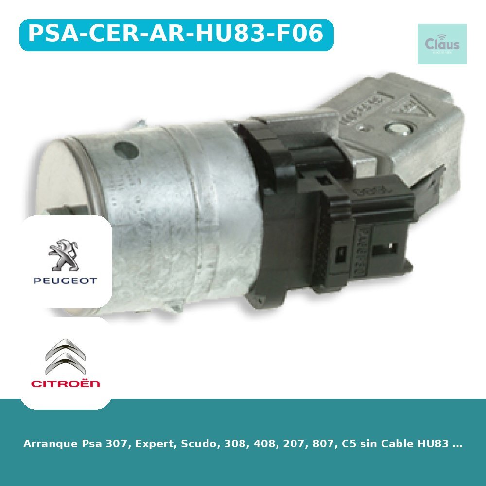 Arranque Psa 307, Expert, Scudo, 308, 408, 207, 807, C5 sin Cable HU83 Original (4162XT)