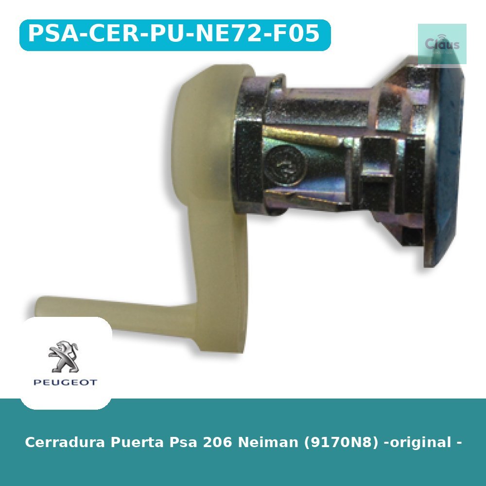 Cerradura Puerta Psa 206 Neiman (9170N8) -original -